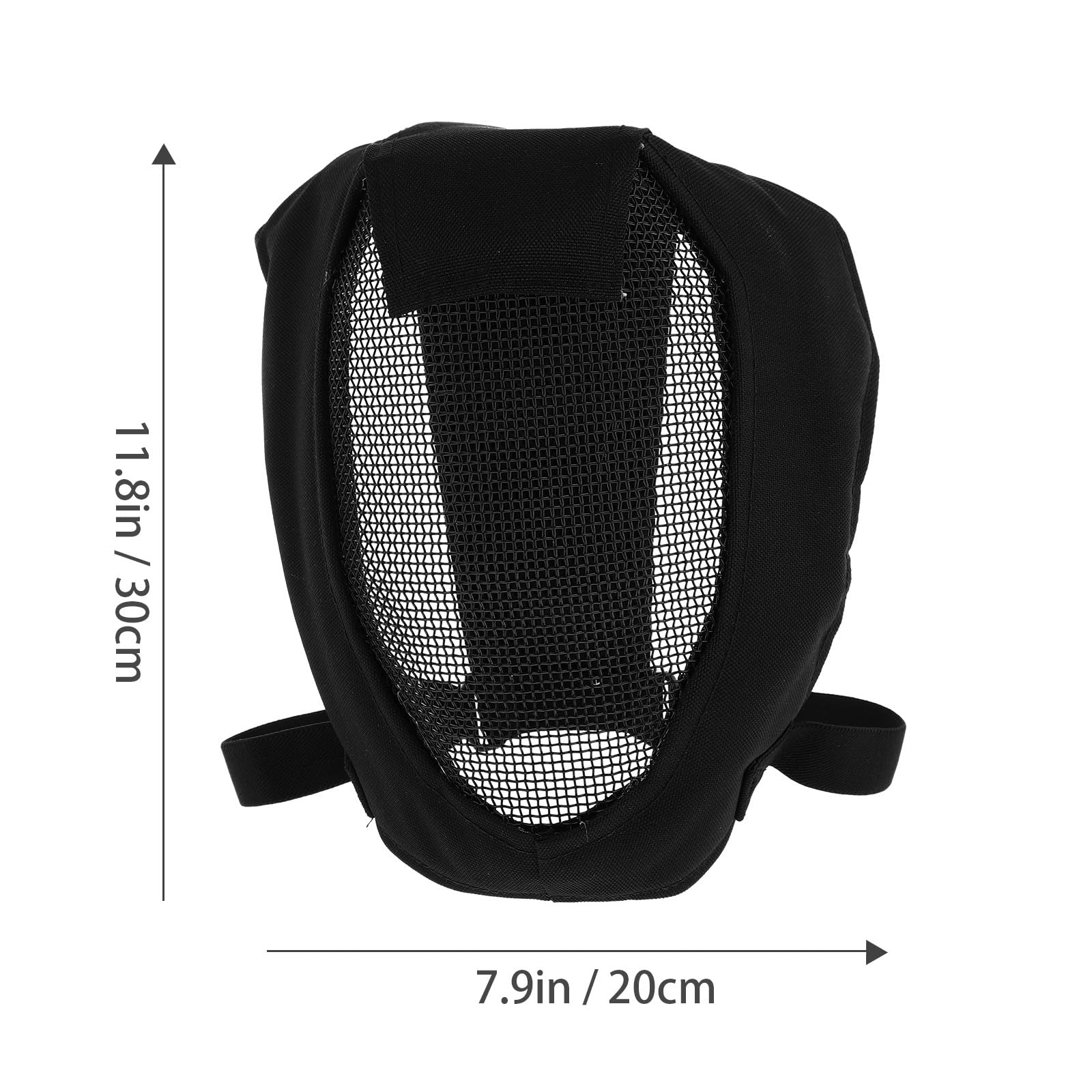 Beavorty Vollgesichtsschutzmaske V3 Metallgitter aus Stahl mit Oxford Stoff Tragbar und Verschleißfest für Outdoor-Sport und Jagd im Freien