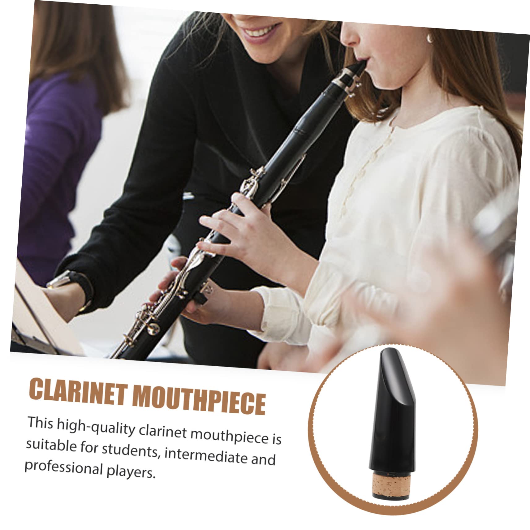 ifundom Mouthpiece for b Flat Clarinet Cork and Protector Lightweight and Easy to Store