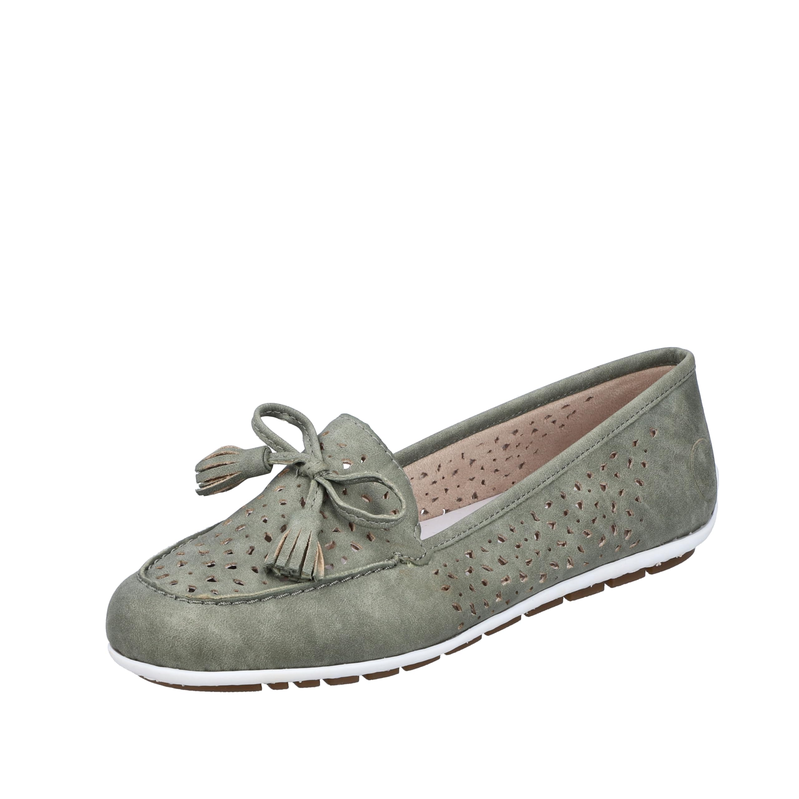 Rieker Women's 46886 Slippers, Green, 6.5 UK