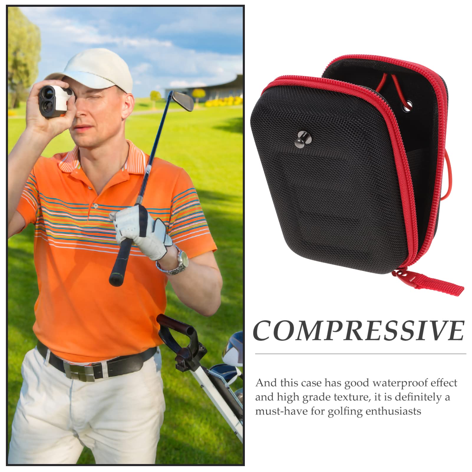 BESPORTBLE Custodia Rigida Per Telemetro Golf Borsa Di Stoccaggio Eva Leggera E Impermeabile Con Cinturino Ideale Per Uso Quotidiano E Attività Sportive