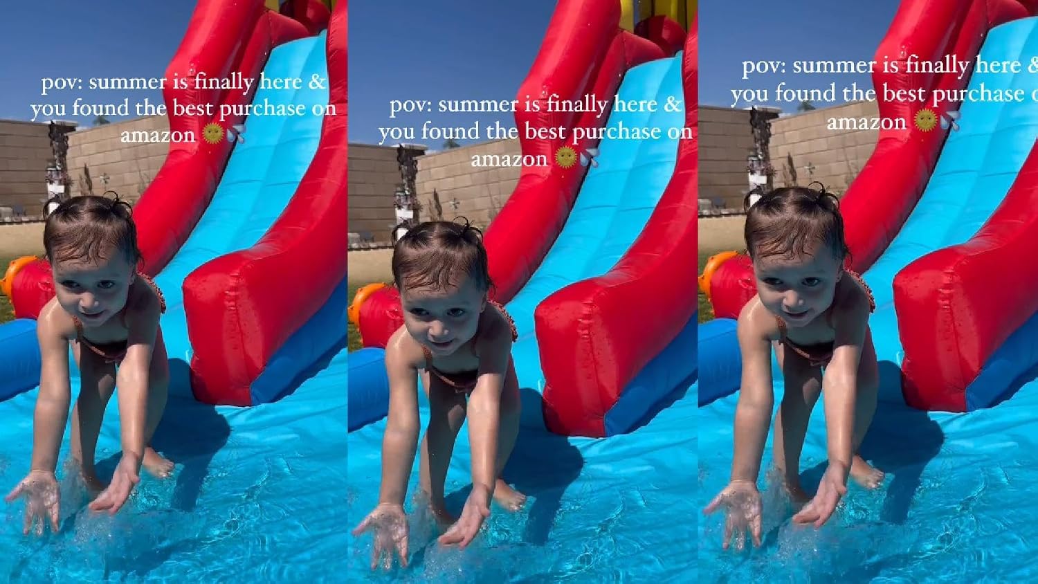 Whubefy Inflatable Water Slide for Kids 3-12, 14.5 x 13 ft Water Bounce House, Water Slide Bounce House W/Dual Slide/ 2 Water Cannon/Climbing Wall/ 2 Water Gun, Hold 6 Kids,W/520W Blower Summer Fun