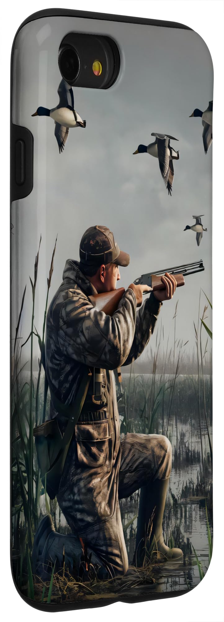 iPhone SE (2020) / 7 / 8 Duck Hunter Men Vintage painting Case - Image 3