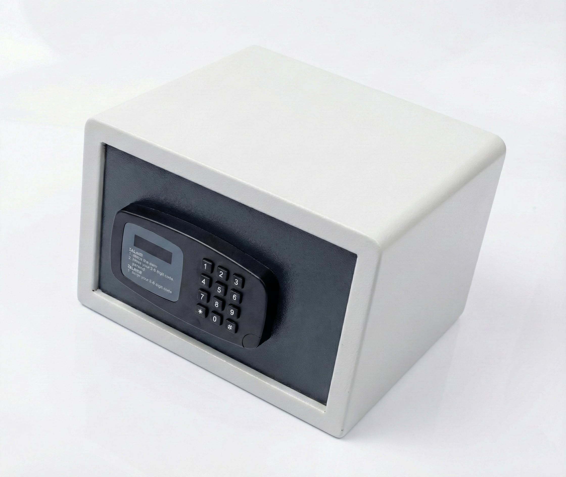 Electronic Safe Locker for Home & Office | Digital Keypad + Manual Key | 3–6 Digit Password | Steel Body | Auto-Lock Security | Grey | Model SLD 2