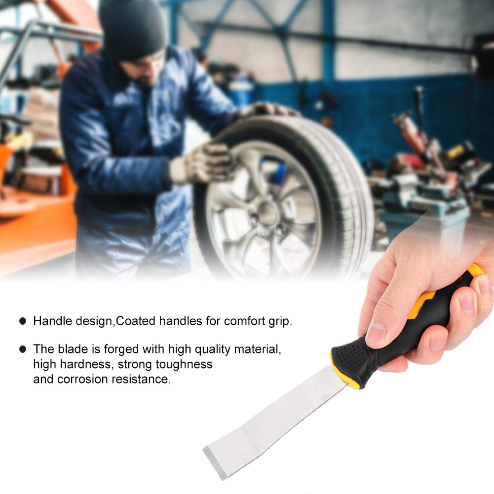 Kit Rimozione Pesi Equilibratura Ruote - Raschietto E Pinza Per Gomme Auto, Acciaio Vanadio Cromo - Foto 11