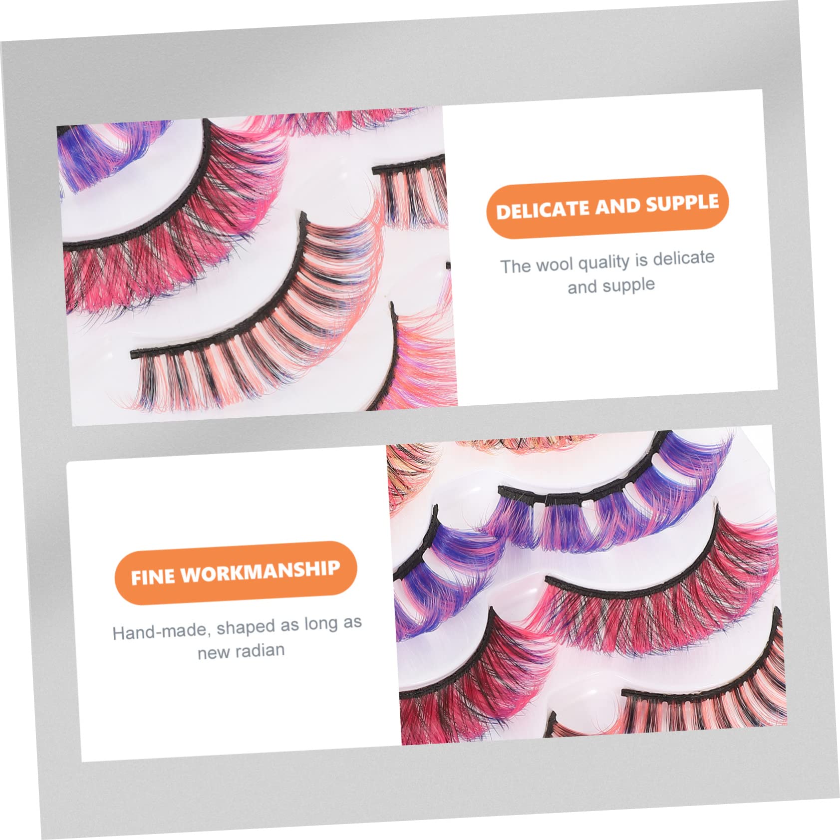 FRCOLOR Vivid Eyelashes Curl Mischpackung Für Dramatische Wimpernlooks Wiederverwendbare Und Realistische Falsche Wimpern Für Wimpernverlängerungen