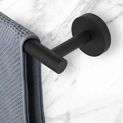 Miniatura 8 de Newfun Toallero de baño cromado pulido de 16 pulgadas, 2 toalleros para baño SUS304 grueso de acero inoxidable