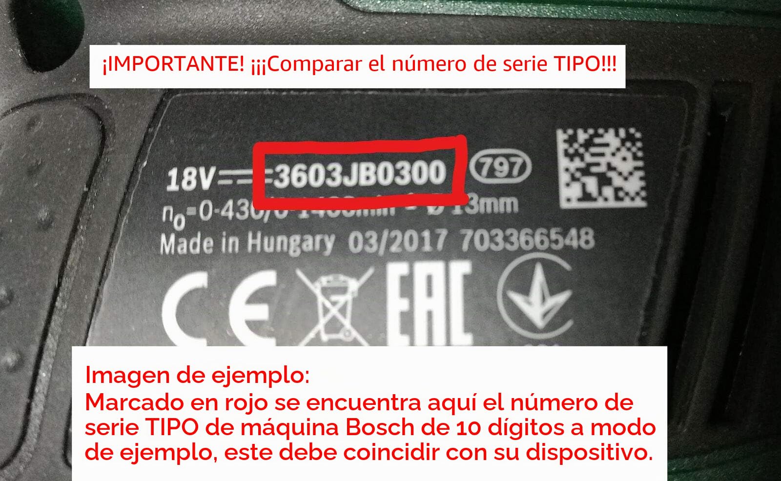 Bosch 2609199591 Motor a GSR14,4 Li GSR18-2 Li Würth # 1607022649 - TIPO NR: ?????? IMPORTANTE TIPO NR: ?????