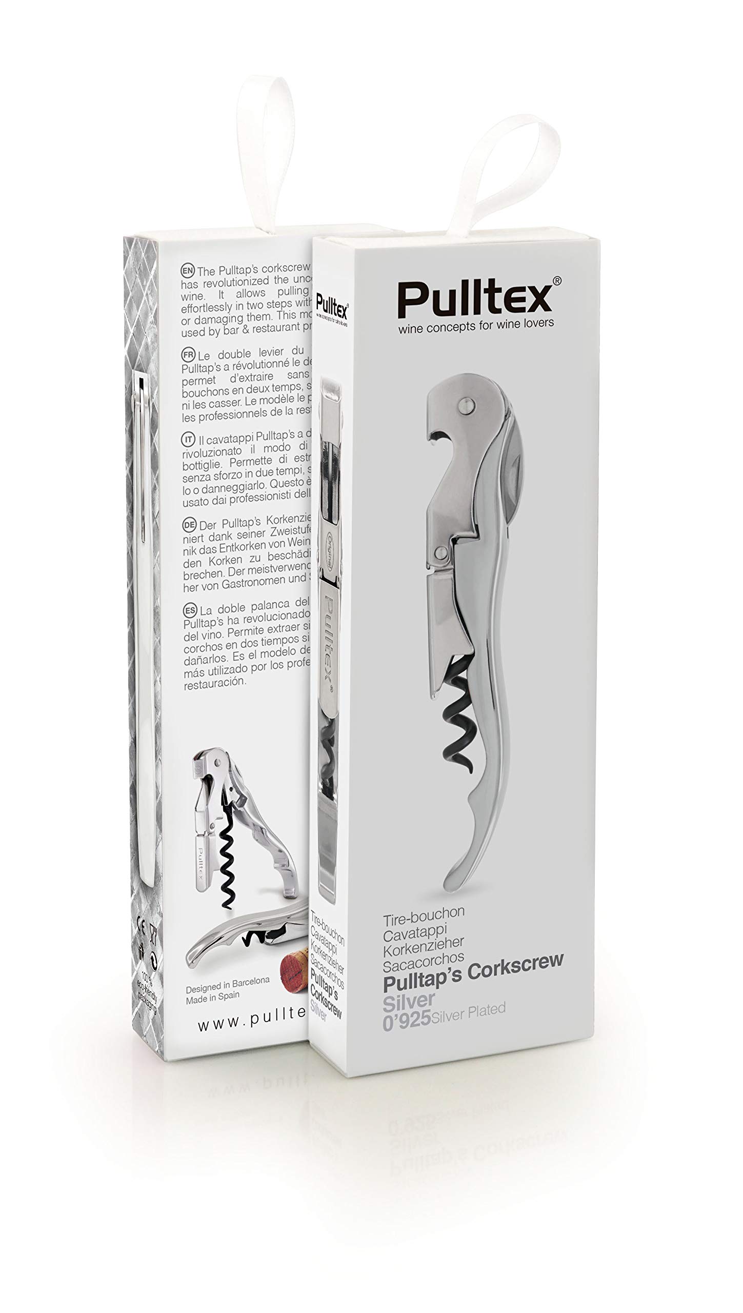 Pulltap's Classic Luxe Silver Plated Korkenzieher