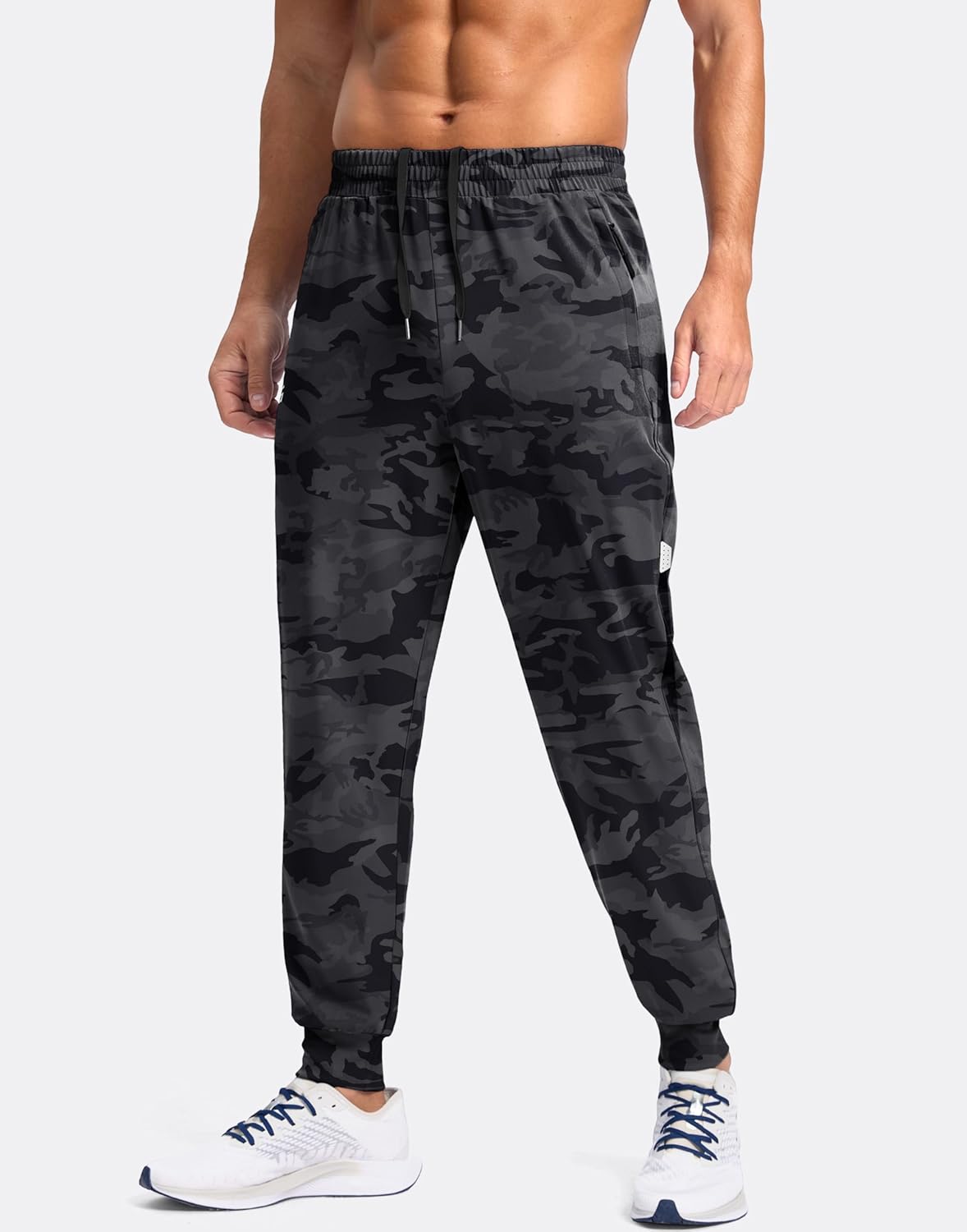 G Gradual Men's Joggers with Zipper Pockets Lightweight Athletic Workout Pants Quick Dry Sweatpants for Men Running Hiking - Image 2