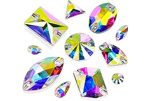 DONGZHOU AB - Sew On Rhinestone AB Crystals With Holes