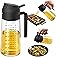 TrendPlain 16oz/470ml Glass Olive Oil Sprayer for Cooking – 2 in 1 Olive Oil Dispenser Bottle for Kitchen Gadgets and Air Fry