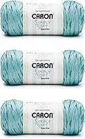 Vista 37 de Caron Simply Soft Feathered Gray Yarn - Paquete de 3 unidades de 170 g/6 oz - Acrílico - 4 medianos (peinado) - 288 metros - Tejido/ganchillo
