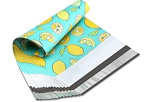 UCGOU 6 x 9 Poly Mailers - Lemon Yellow Boutique Postal Envelopes with Self-Seal
