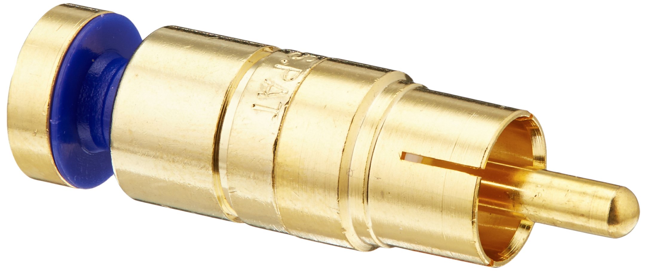 Connecteur RCA RGB 23 AWG Platinum outils 18275 de compression plaqué or, lot de 25