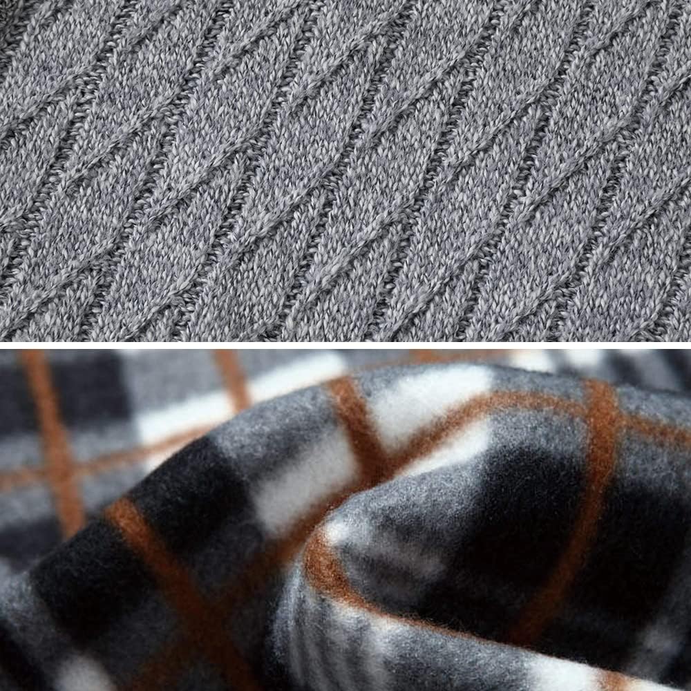 Msmsse Mens Cardigan Sweaters Full Zip Up Stand Collar Casual Knitted Sweater with 2 Front Pockets - Image 7