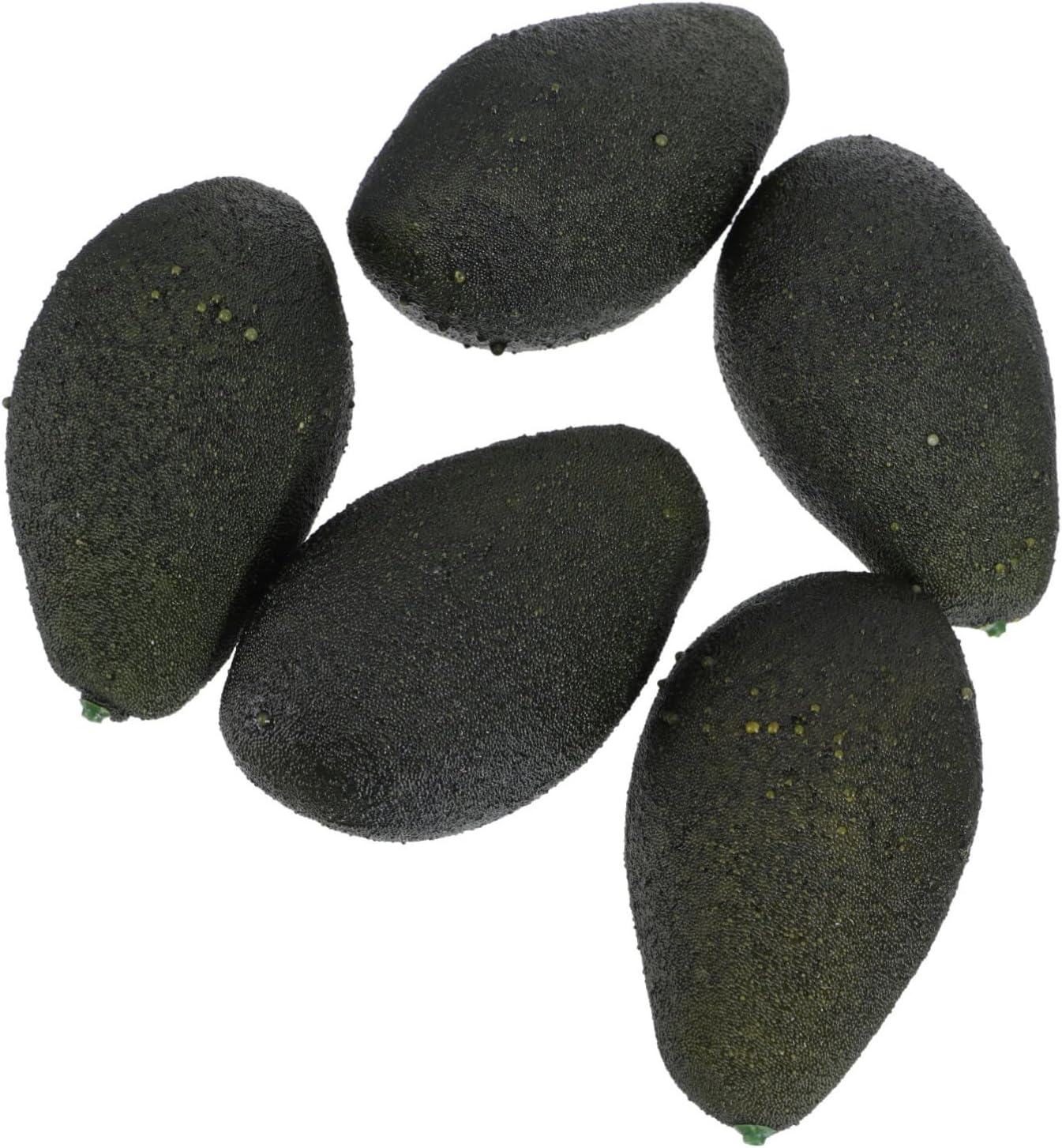 PRETYZOOM5pcs Imitation Avocado Photography Props Fake Avocados Home Decorations Festival Decorations Statue Decor Faux Avocado Lifelike Avocados Puzzle Toy Poly Dragon Green Leaves Fruit