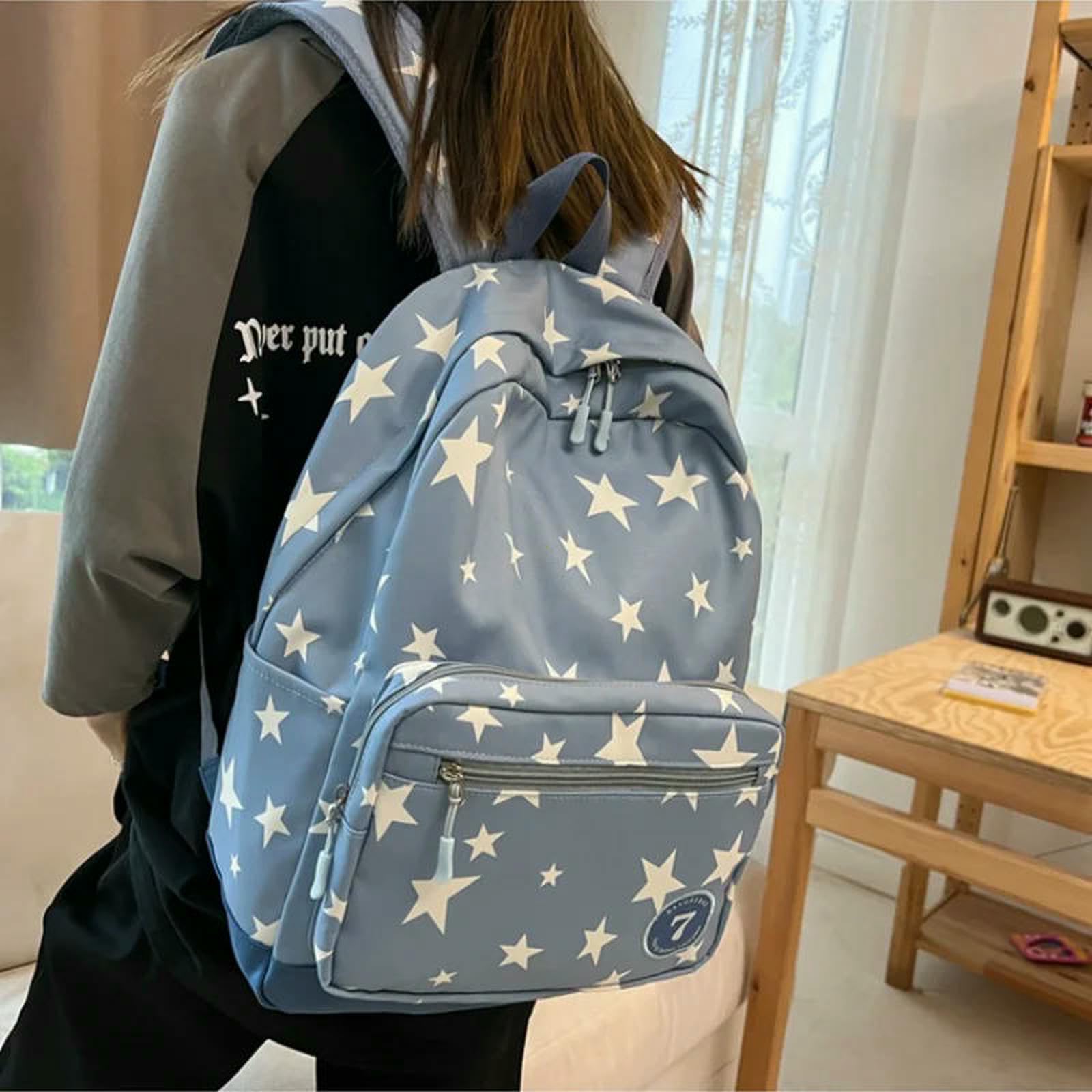 Schulrucksack Rucksack Für Damen Und Herren, Rucksack, College-Tasche, Reiserucksack, Studenten-Schulanfang, Büchertasche