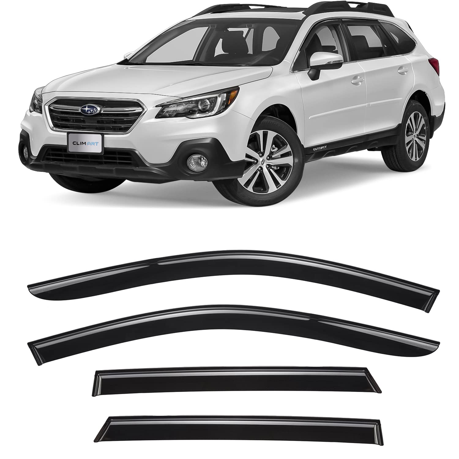 Photo 1 of CLIM ART Incredibly Durable Rain Guards Compatible with Subaru Outback 2015-2019