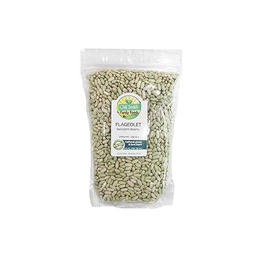 Miniatura 1 de Green Flageolet Heirloom Beans Non GMO 2 POUNDS Known as the Caviar of Beans