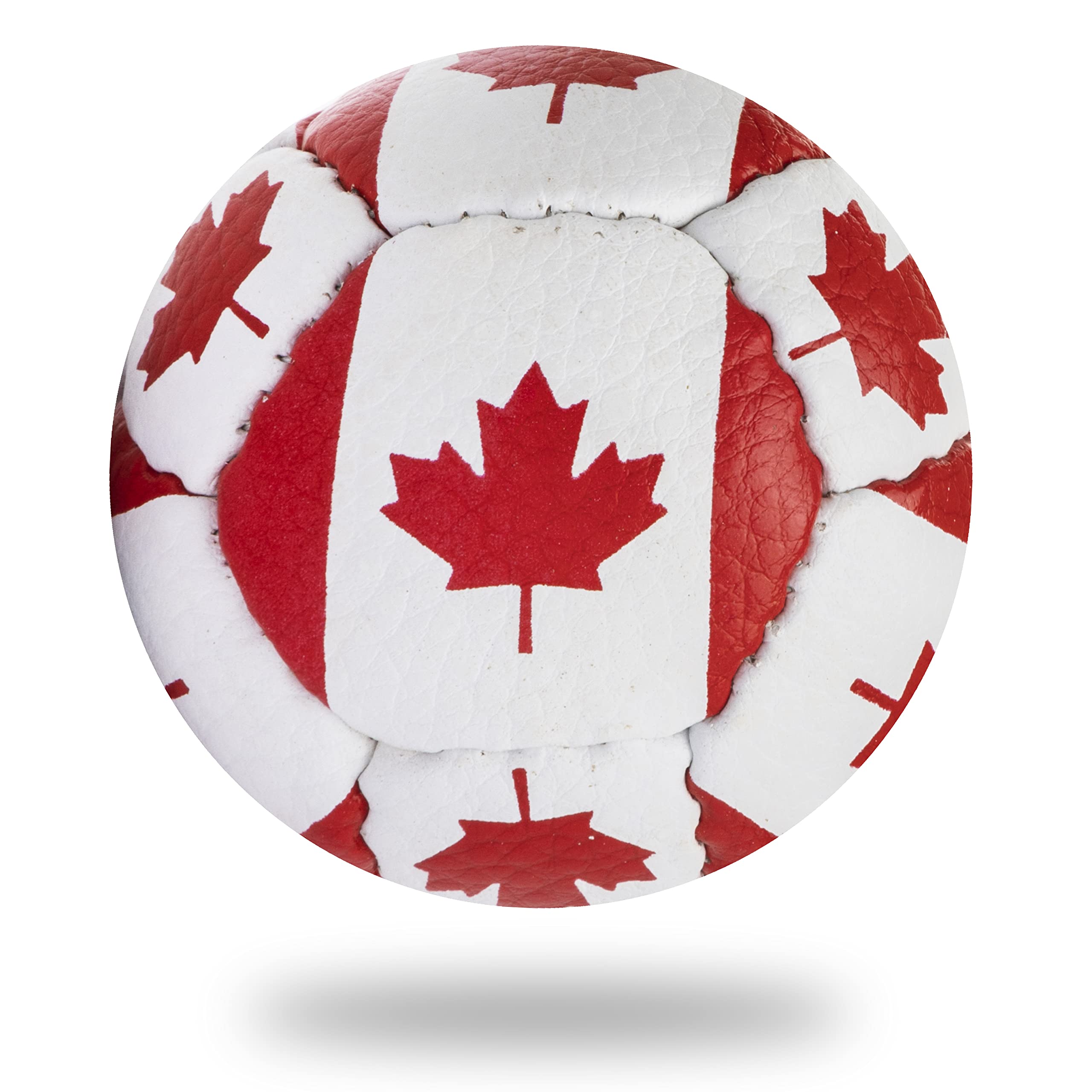 Lax Sak Soft Practice Lacrosse Balls - Same Weight & Size as a Regulation Lacrosse Balls, Great for Indoor & Outdoor Practices, Less Bounce & Minimal Rebounds - Canada Flag, 2 Pack