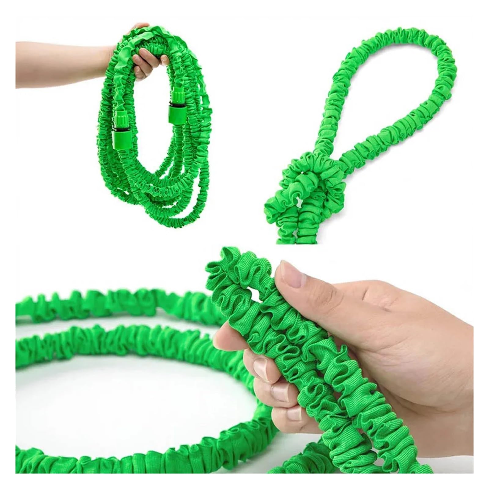 Tubo da giardino espandibile, per irrigazione, artefatto, tubo magico per irrigazione da giardino, set pistola ad acqua (blu, 53,3 m)