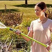 Vista 7 de Suncast Carrete de manguera estilo mimbre + manguera de jardín Flexzilla (50 pies)