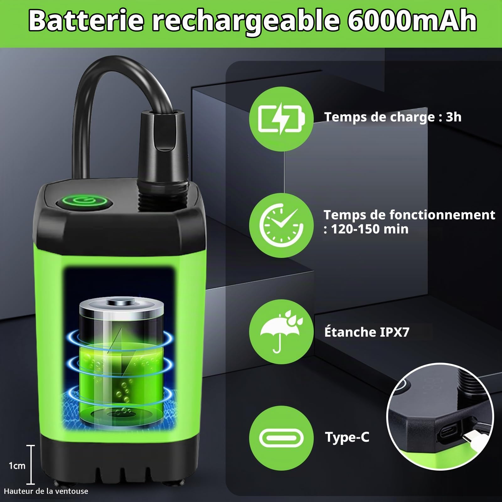 Douche Camping Portable,Douche de Camping avec Batterie Rechargeable6000mAh Pompe,Douche Extérieure avec Affichage numérique Intelligent de la température,Douche Portable pour Plage,Randonnée