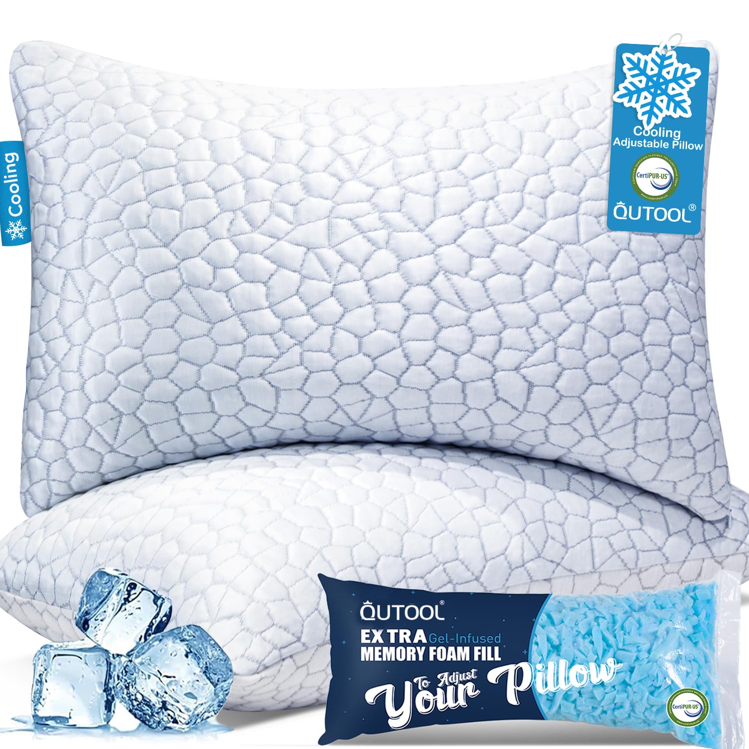 QUTOOL Cooling Memory Foam Set