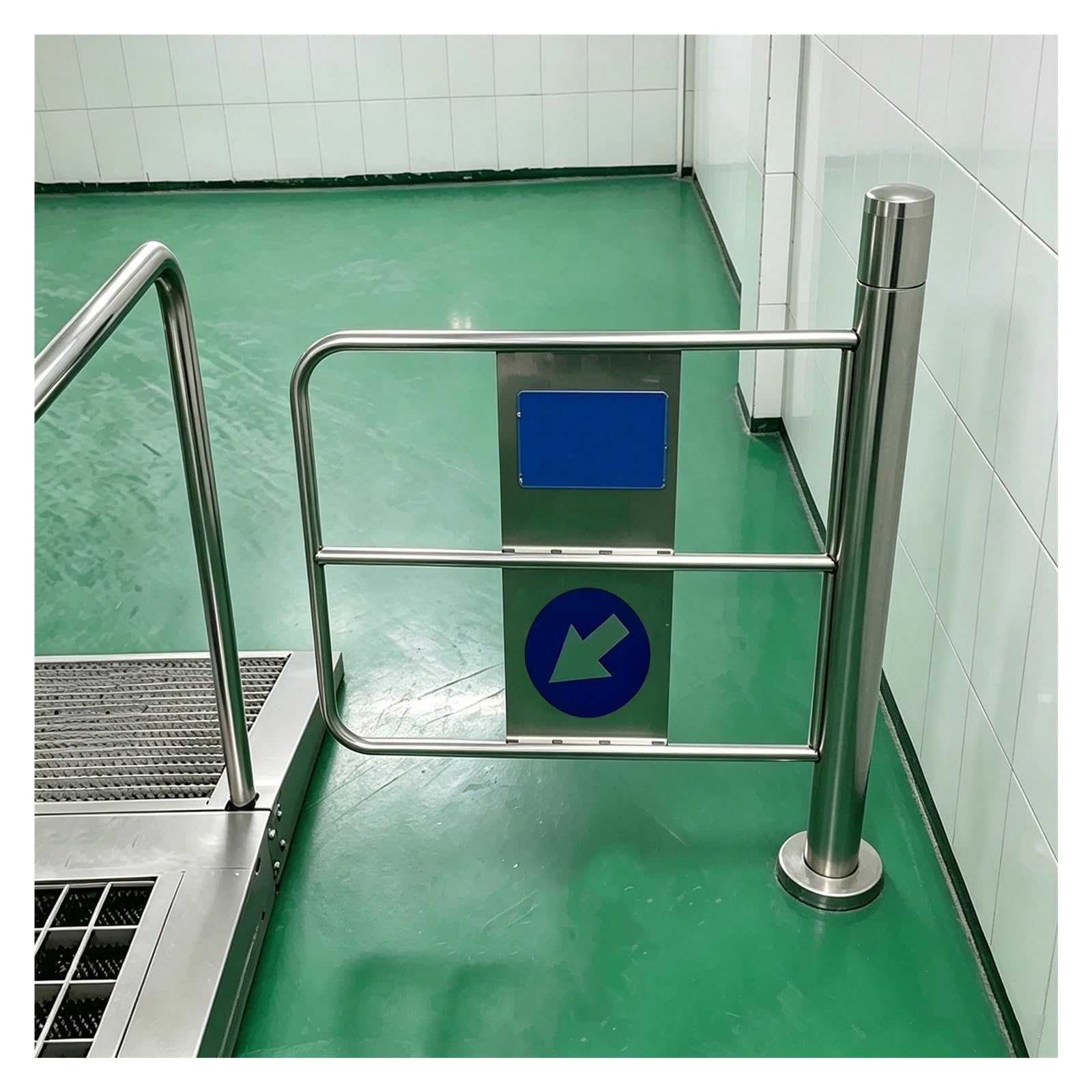 Metalowe Drzwi Do Magazynu Montowane Na Podłodze. Łatwy Montaż | Bramka Jednokierunkowa Do Lady Kasowej Ze Stali Nierdzewnej 201 (0,5–1 M)(Right,21.7in(55cm))