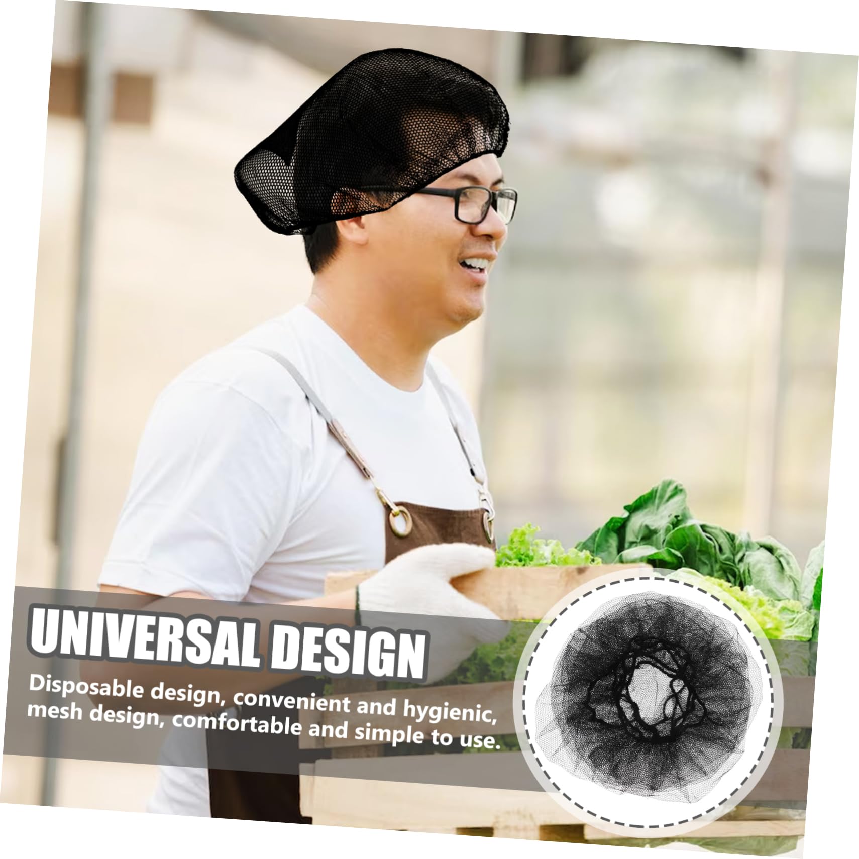 Healvian 100stücke Wiederverwendbar Nylon Haarnetze Elastische Atmungsaktive Haarnetze Für Gastronomie Küche Und Arbeit Universelle Hygienisch Und Bequem