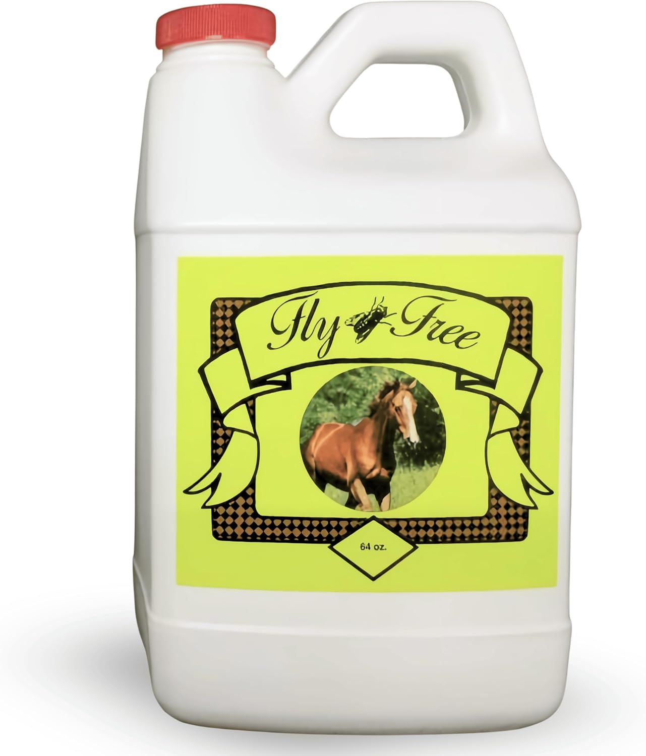 Fly Free Food Supplement for Natural Pet Products, Extra Strength Formula for Large Animal Pets, Horse Supplies Natural Daily Support in Bug-Prone Environments, Pet Safe for Farms & Breeders, 64 oz