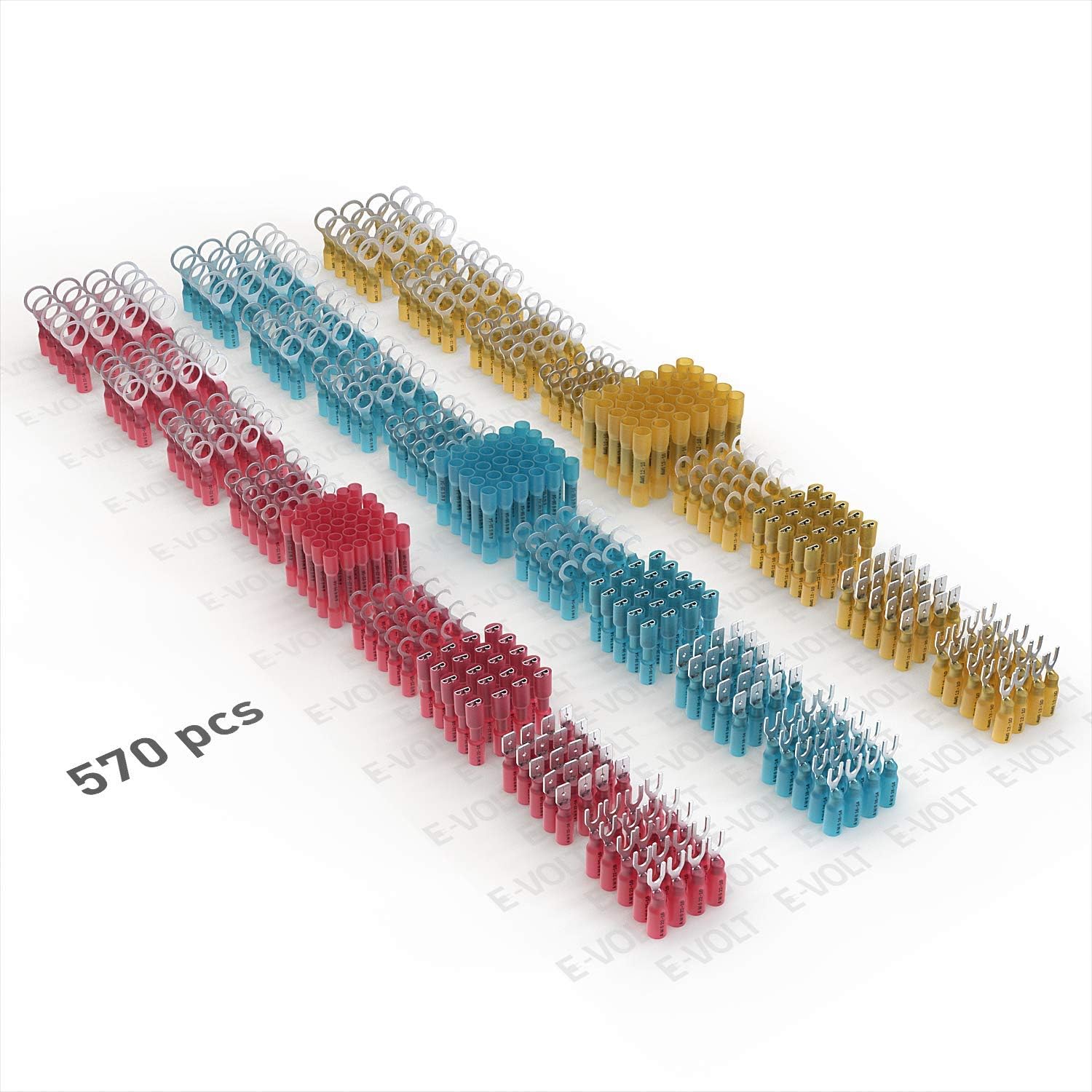 70% оƒƒ Evеrуthіng Heat Shrink Wire Connectors Kit: 570 PC Variety of Waterproof Electrical Crimp Terminals - Automotive & Marine Use. Adhesive Lined Tubing In Red Blue Yellow Butt Fork Hook Ring & Quick Disconnects Set Exсluѕіvе Dіѕсоunt 🔥 Heat Shrink Wire Connectors Kit: 570 PC Variety of Waterproof Electrical Crimp Terminals - Automotive & Marine Use. Adhesive Lined Tubing In Red Blue Yellow Butt Fork Hook Ring & Quick Disconnects Set