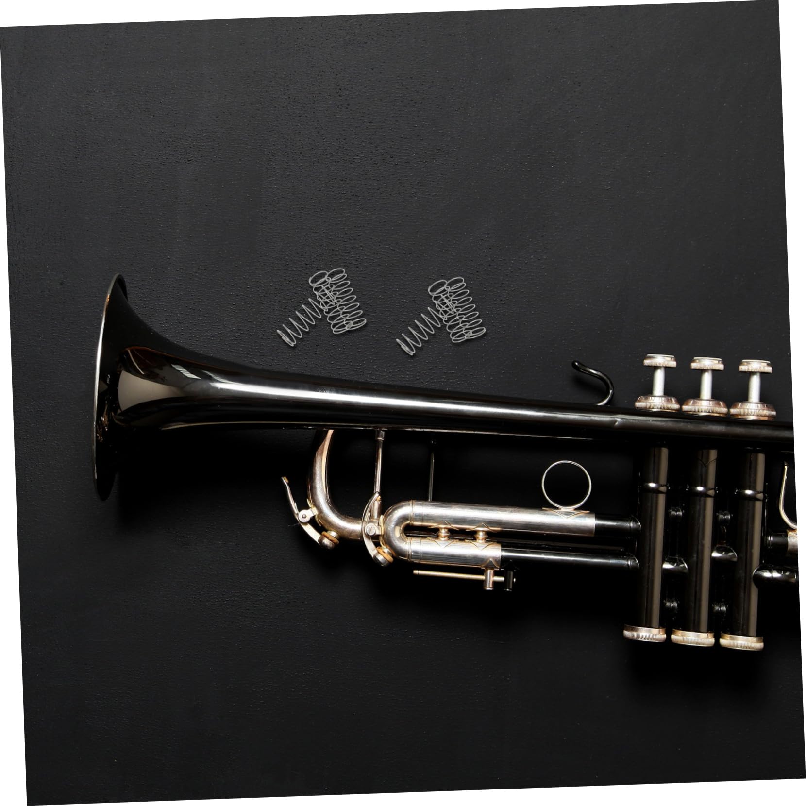 Ressorts de Bouton pour Trompette et Bugle, Acier Inoxydable Argenté, Lot de 3, Faciles à Installer pour Réparation D’Instrument