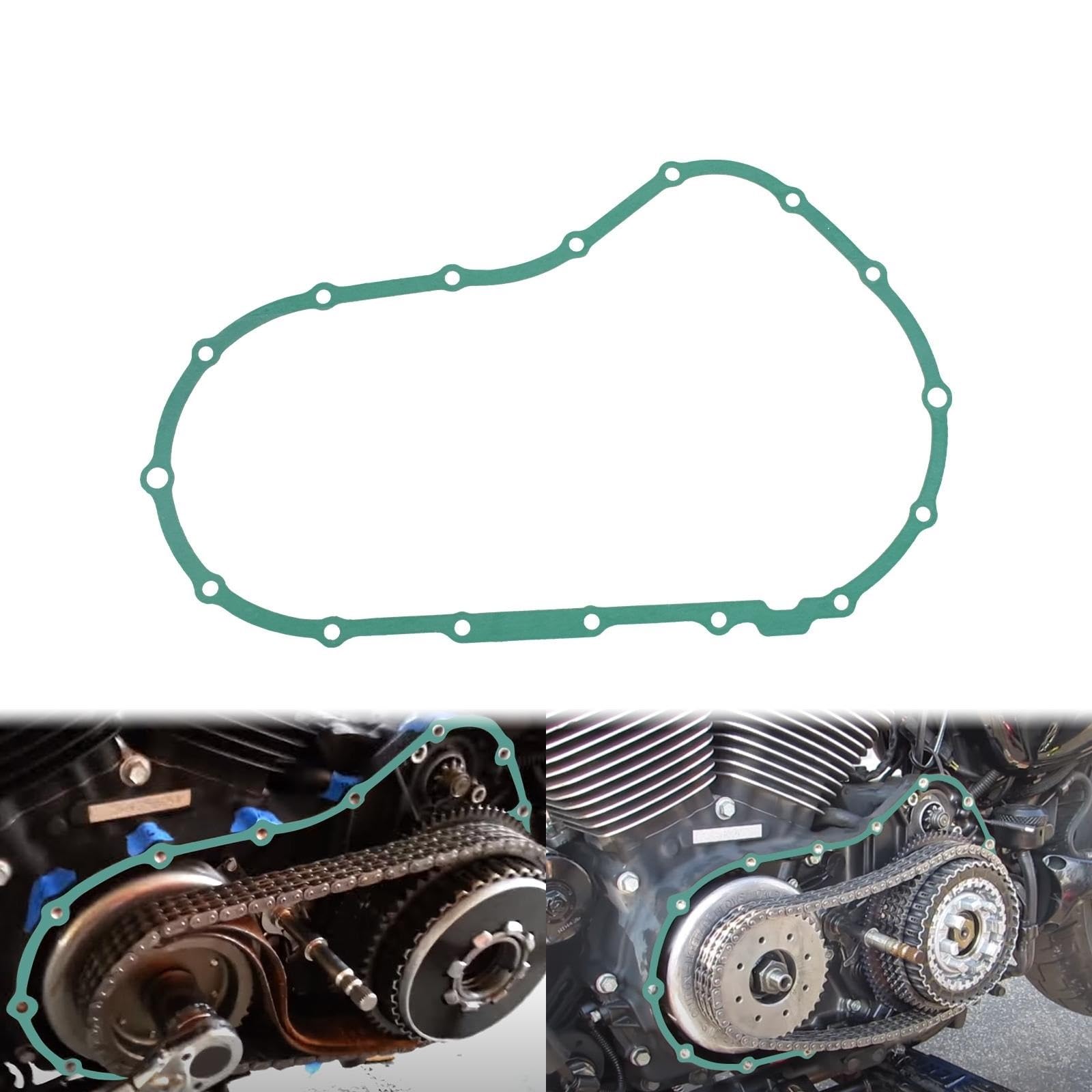 Uszczelka pokrywy głównej skrzyni korbowej silnika, pasująca do Harley Sportster 883 XL883 1200 XL1200 2004-2020 Iron 883 1200 Uszczelka pokrywy zaworu Zestaw Uszczelek Silnika