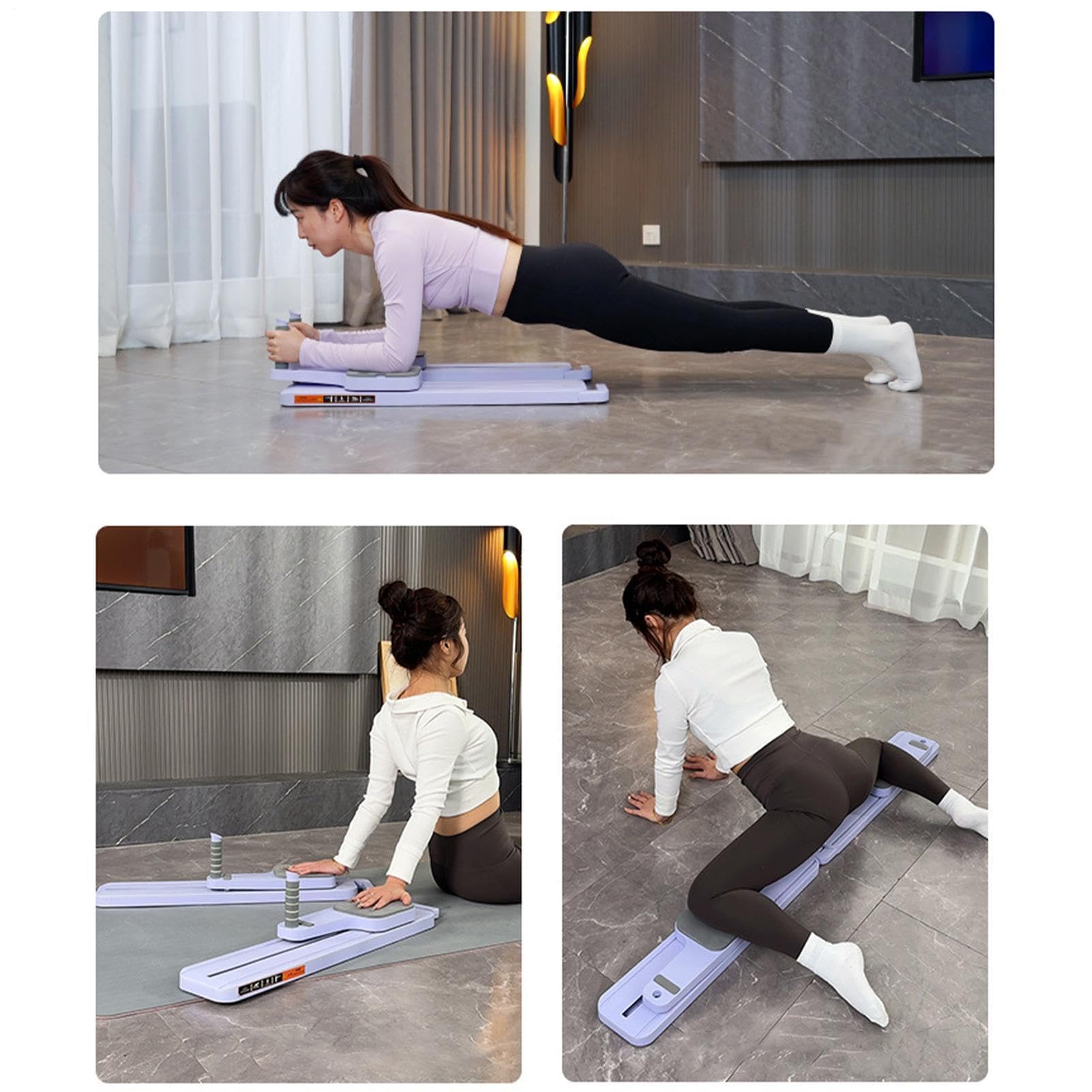 Tavola Pilates Reformer Attrezzo per Allenamento dei Muscoli Addominali | Tavola Pilates da Esercizi a Per Yoga, Camera Da , Casa, Palestra, Ufficio, Soggiorno, Studio, Fitness