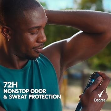 Degree Mens Travel Deodorant 3-Pack 72H Body Heat Activated Mini Antiperspirant Stick, 0.5 Oz Ea