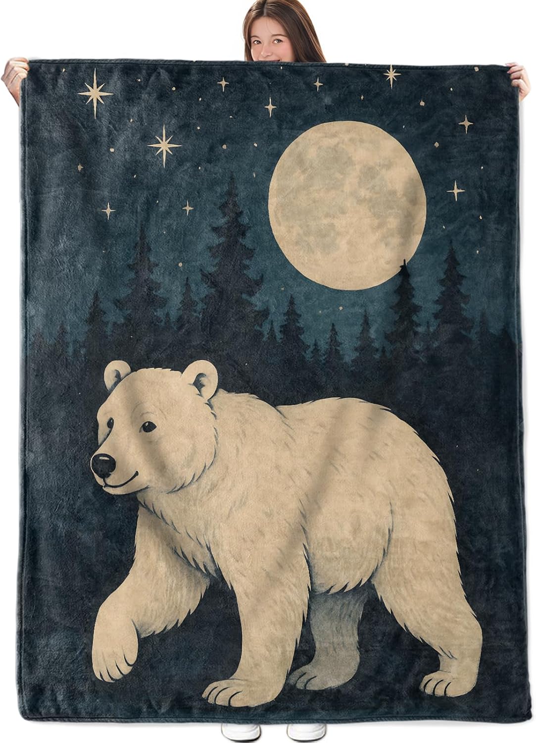 Cute Squirrel Blanket, Flannel Throw Blanket Soft Cozy Lightweight Blankets for Adults Women Kids Home Decor for Sofa Couch Bed 60x50 Inch