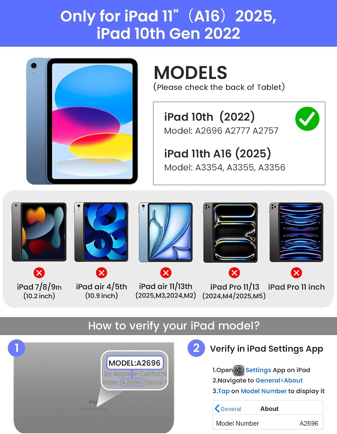 typecase Edge+ iPad 11th 10th Gen Case with Keyboard (11" 2025 A16 & 10.9" 2022) – Magic Keyboard-Style with RGB Backlit & Trackpad, Slim Protective Case, Magnetic Stand, Multi-Mode – Space Black - Image 2