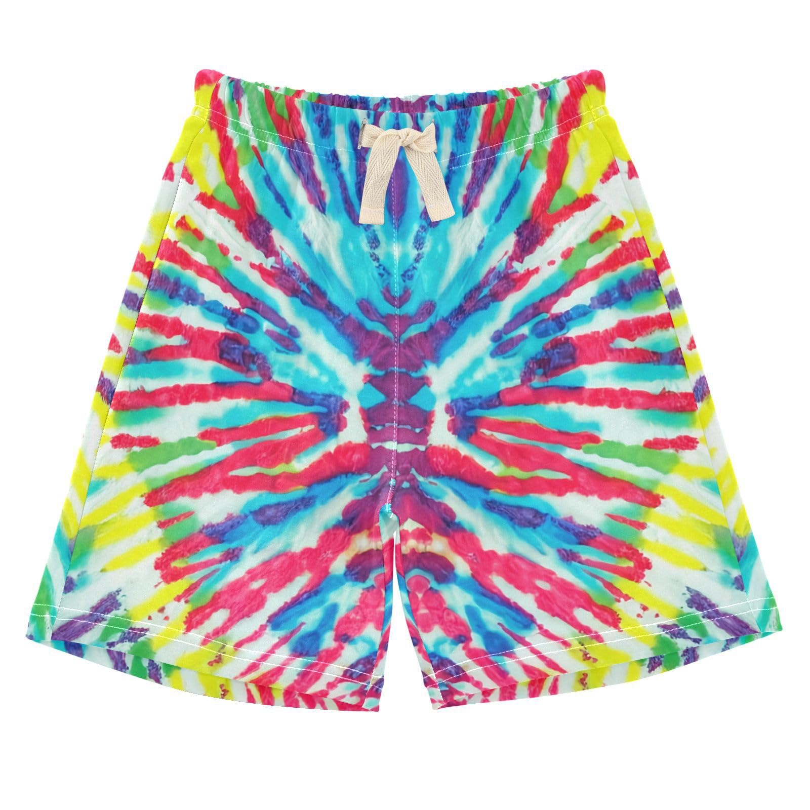 UMIRIKO Tie Dye Color Unisex Baby Toddler Cotton Shorts with Drawstring 2T 202c1695