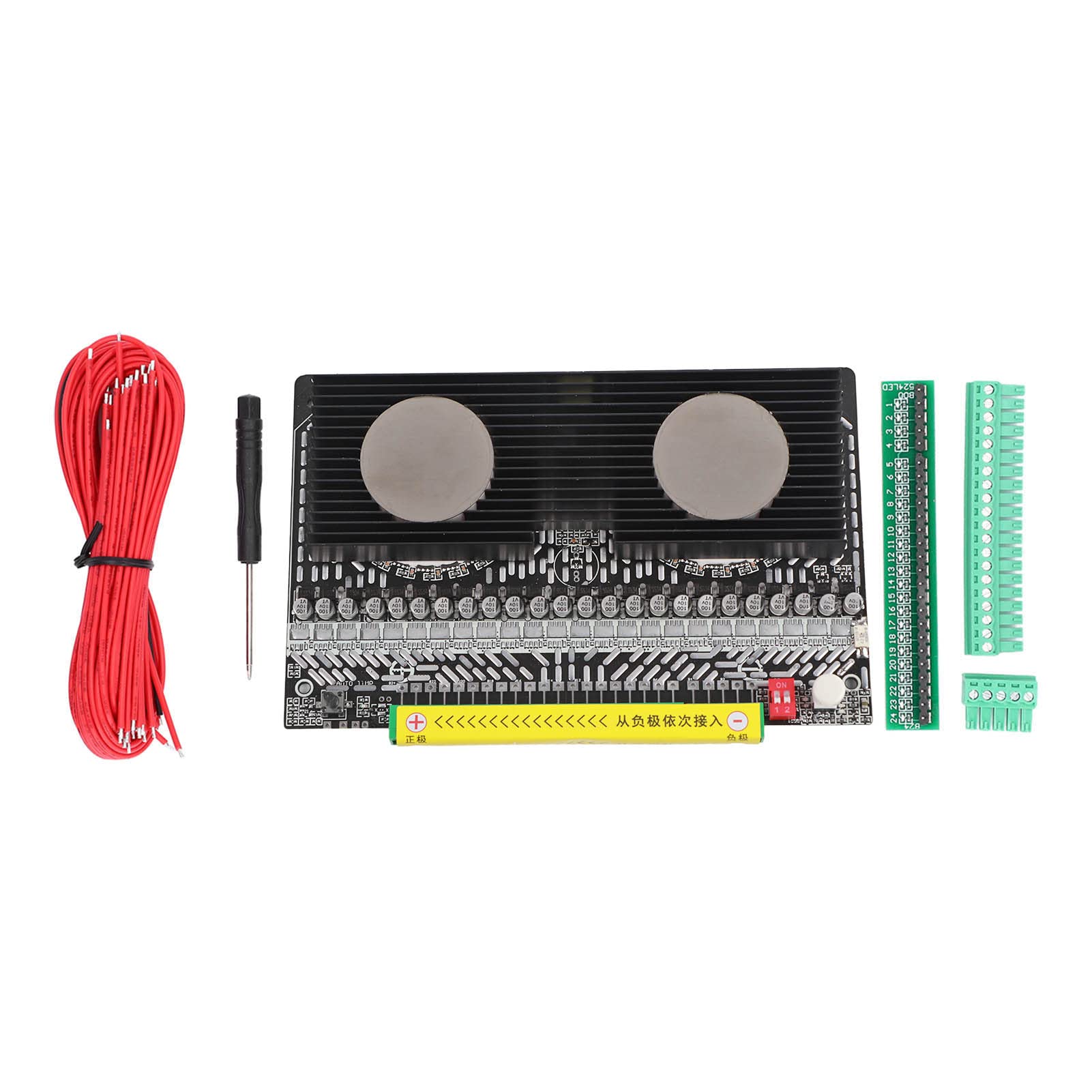 Yosoo Health Gear Bilanciatore Attivo Equalizzatore Attivo PCB da 4 a 24S 8A per Pacchi Batteria Al Litio con Controllo MCU Bilanciamento Manuale Automatico Spegnimento a Bassa Tensione per Utenti