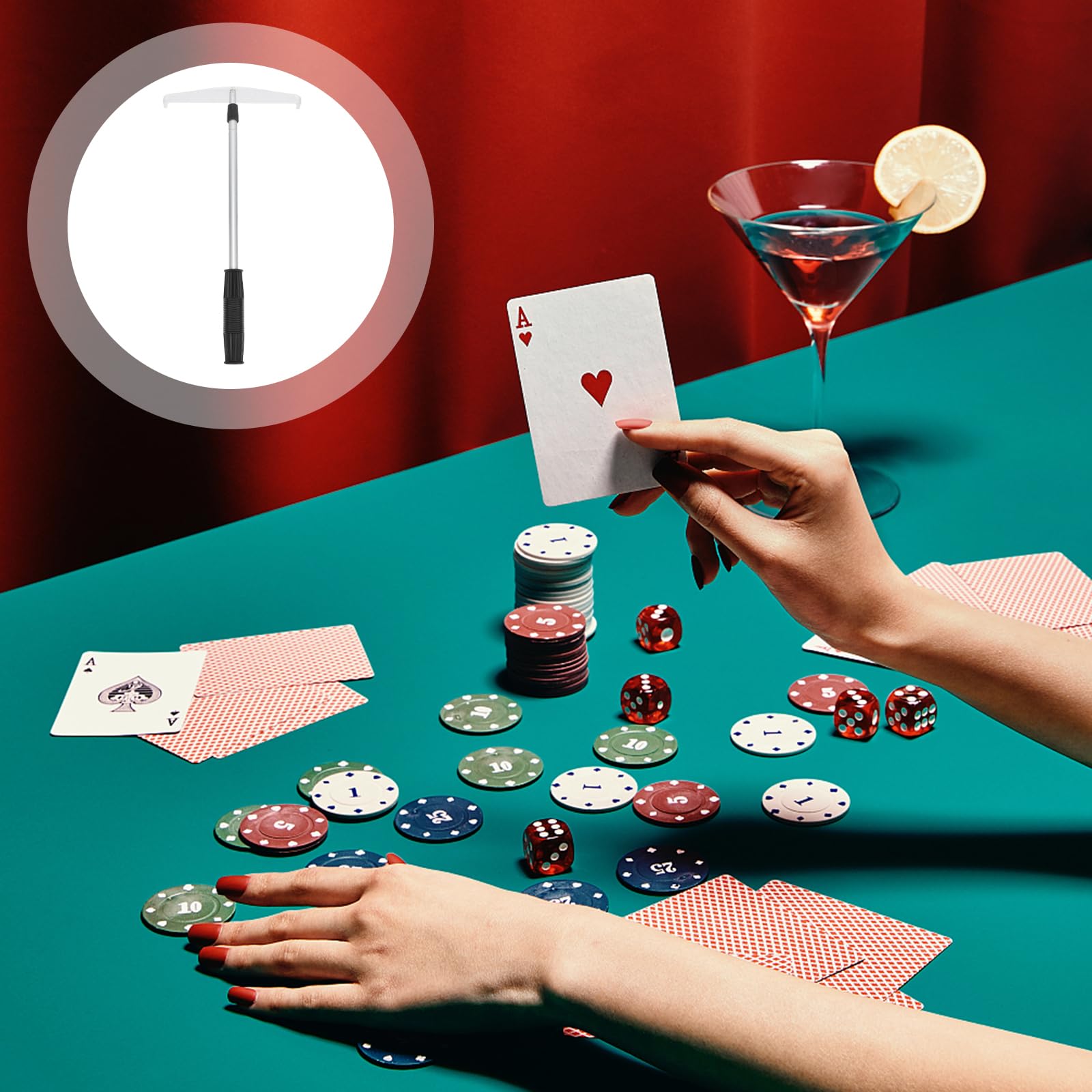 DOITOOL Puce de Poker - Puces de Poker - Puces de Poker - Collector - Jeux de Poker télescopiques - Collector - Jeux de Poker