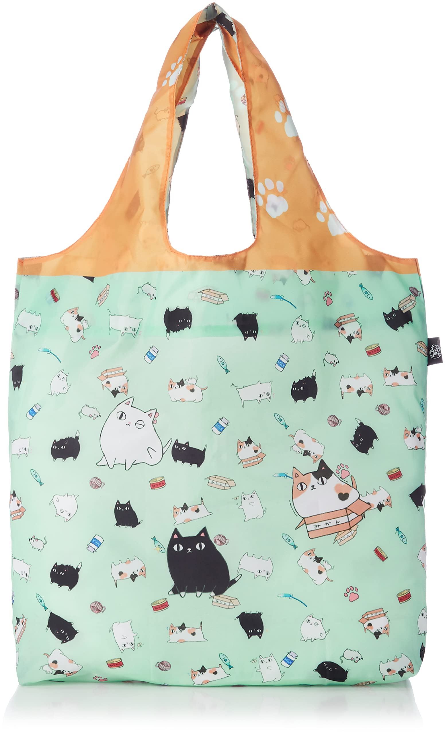 Amazon.co.jp: セラミック藍 エコバッグ 猫だらけ サイズ：約W45
