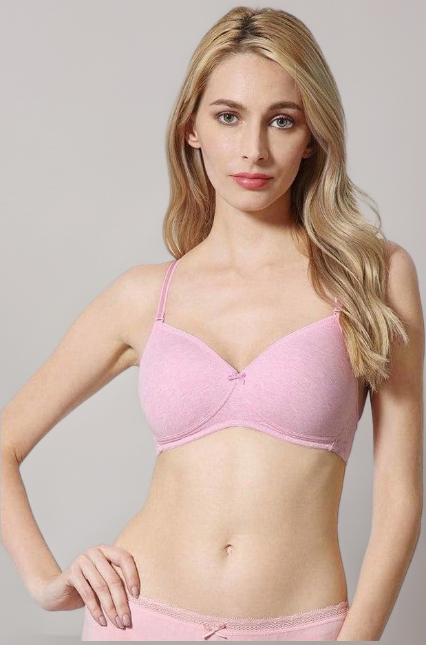 Women’s Cotton T-shirt Bra| 16 Hour comfort | Everyday Bra | Breathable Perforated Cups | Anti‑Bacterial Tech | Keeps you‑Fresh | Sweat Absorbent | Padded | Wireless | Good Coverage | No‑Slip Soft Straps | Detachable Straps | Style 11002