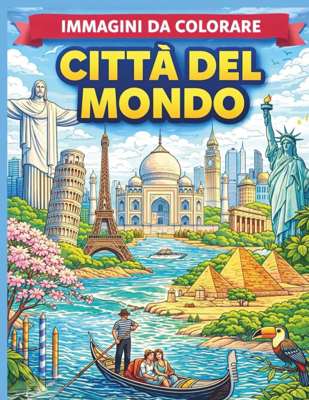 Città del mondo: Immagini da colorare per adulti