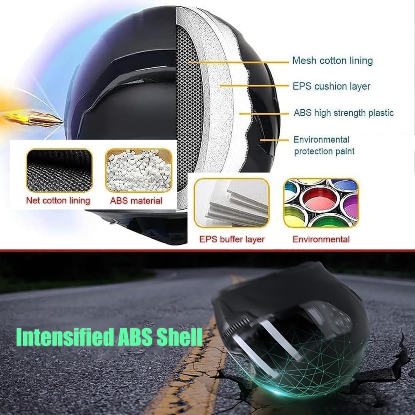 Kask motocyklowy z Bluetooth, kask składany motocyklowy, certyfikowany ECE kask modułowy z podwójnym wizjerem, z wbudowanym mikrofonem do automatycznej reakcji K, M=57~58cm
