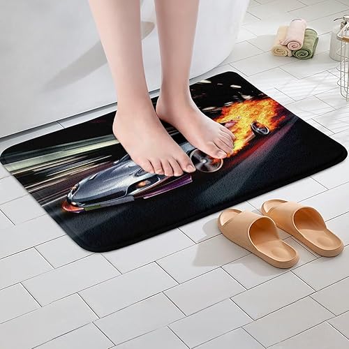 Vista 97 de Erosebridal Alfombra de baño para adolescentes, para motocross, para deportes extremos, para motocicleta, deportiva, antideslizante, absorbente