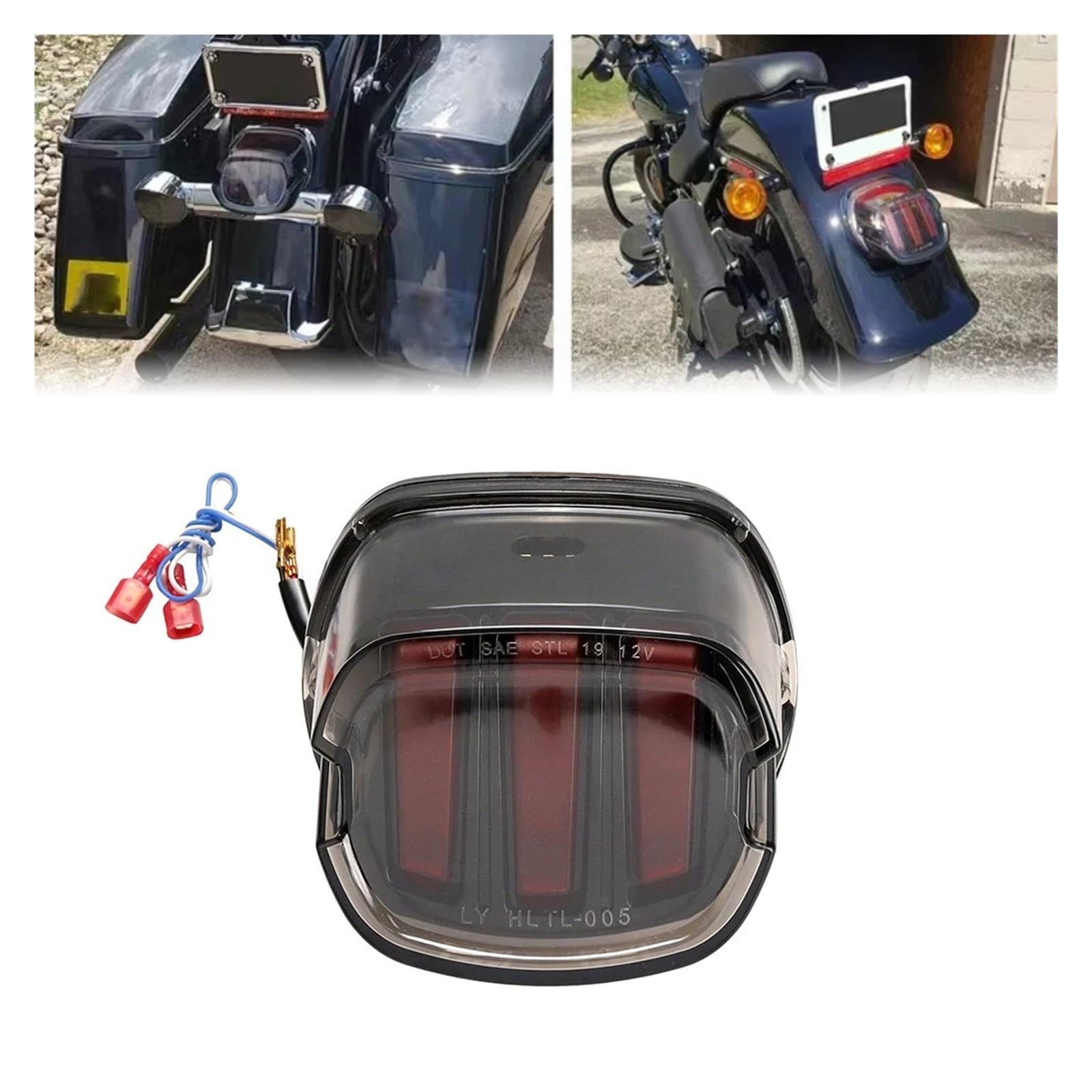 Fanale Posteriore a LED per Moto, indicatori di direzione e Freno, Luce Posteriore per Harley, Davidson, Sportster, Softail, Dyna, Accessorio, indicatori di Stop