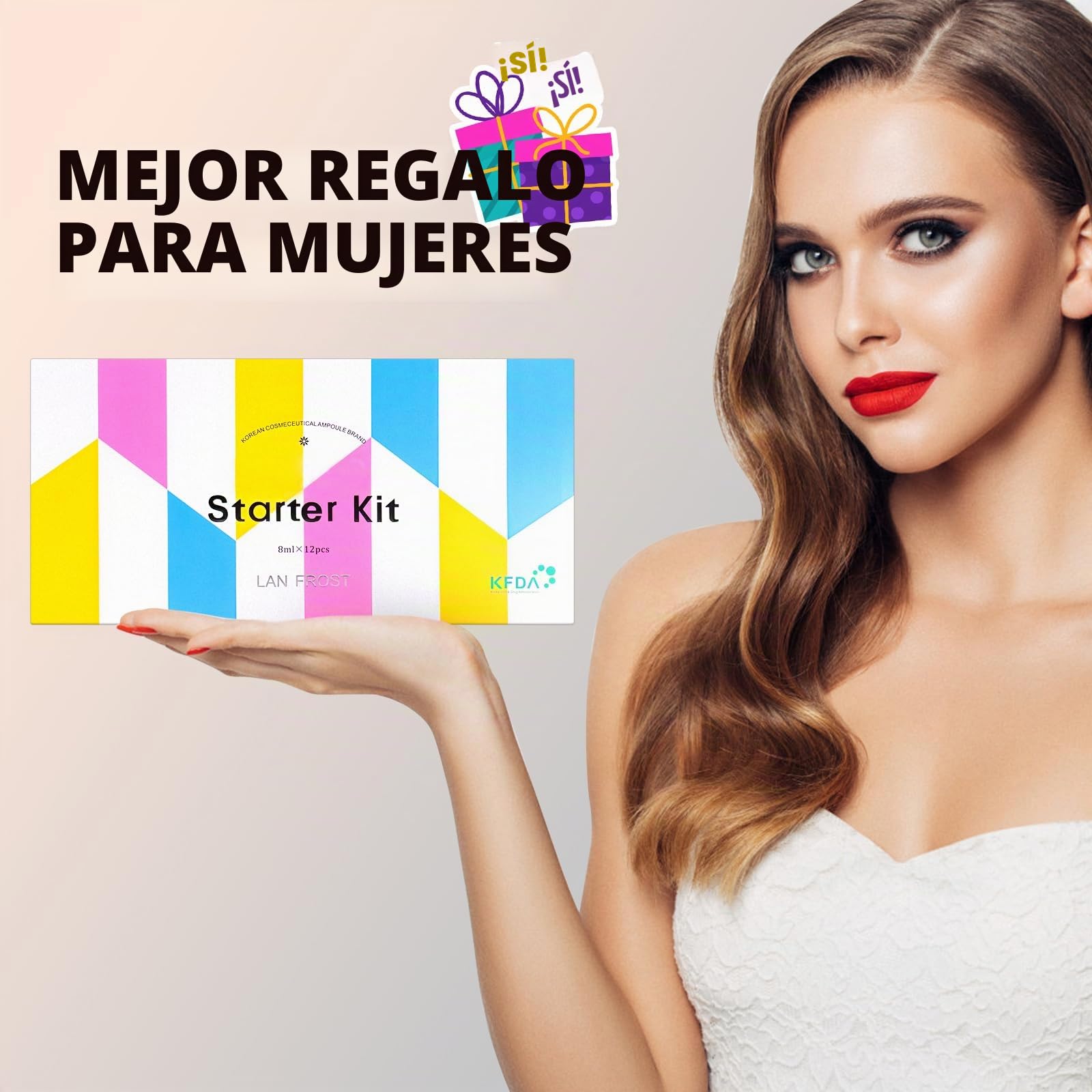 BB Pigment Glow Serum Starter Kit de base de ácido hialurónico, kit de cuidado de la piel, 8 ml, 12 piezas combinadas con niacinamida y péptidos para iluminar el tono de la piel, base | 8 ml, 12 unidades, combinadas con niacinamida y péptidos para aclarar