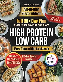 Fast & Super Easy High Protein Low Carb Recipes: More Than a Diet Cookbook – A Lifestyle Approach to Burn Fat, Build Muscle, Boost Energy, and Enjoy Healthy, Tasty Meals Through Busy Routines