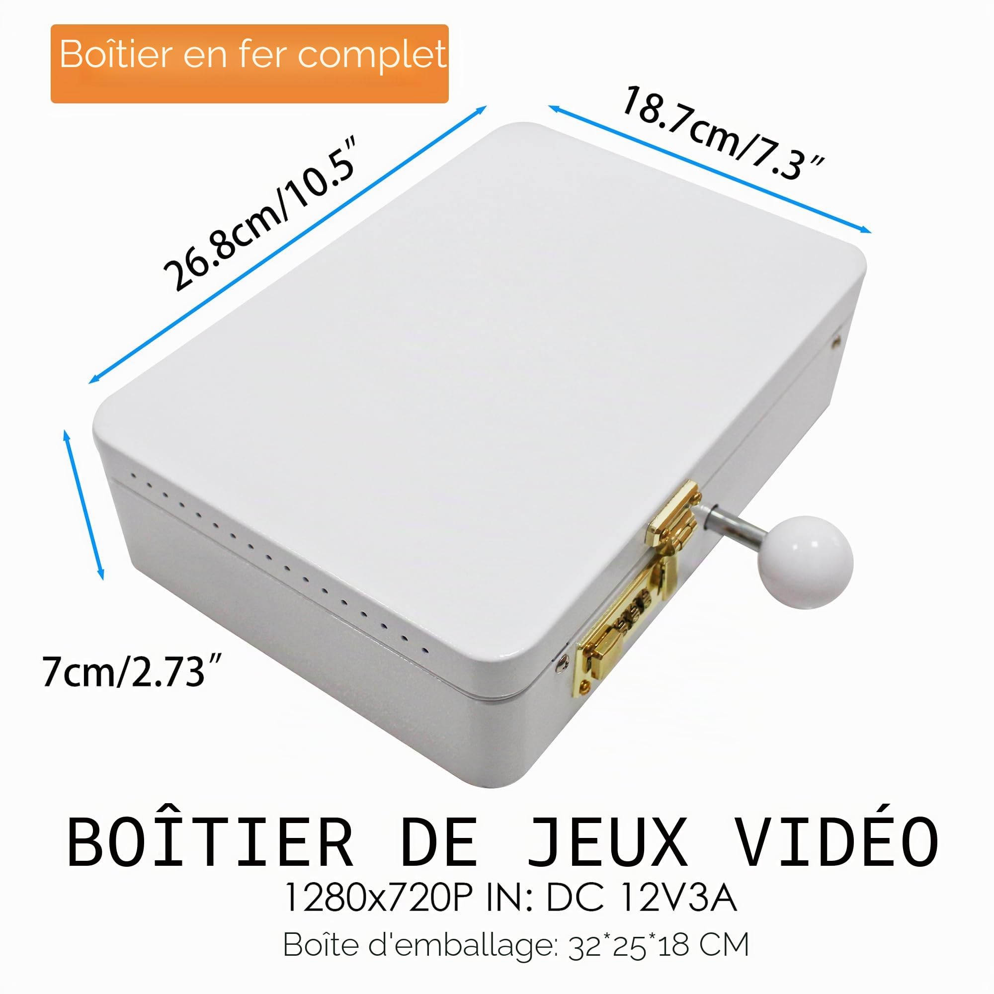 Console de Jeu Portable 9800 en 1 avec écran HD de 10,1 Pouces, Double Joueurs, boîte DX, Machine de Jeu vidéo rétro, Recherche/Cache/Pause de Jeux
